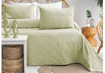 Бамбуковое покрывало с наволочками Saheser - Zeta Green (Турция), 240 х 260 см